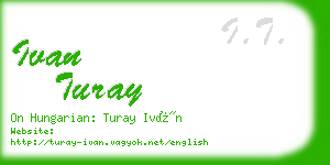 ivan turay business card